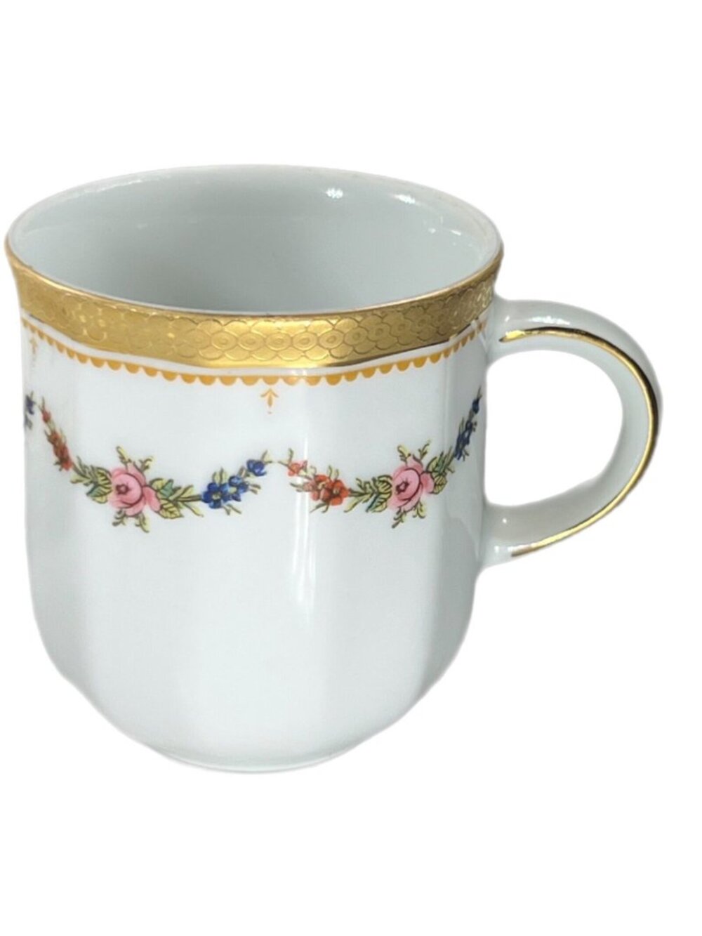 Vtg Tirschenreuth Bavaria PETITE ROSE Demitasse Coffee Cup Saucer Set Germany - Picture 8 of 9
